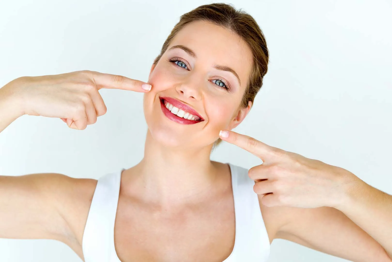 Porcelain veneer smile result