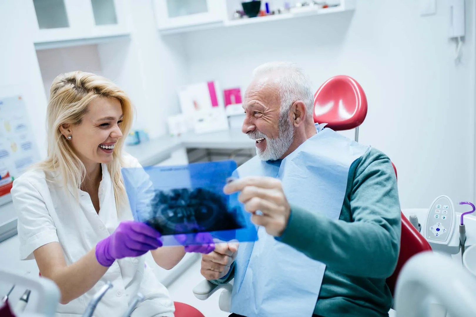 Bone grafting to rebuild jaw support before implant placement
